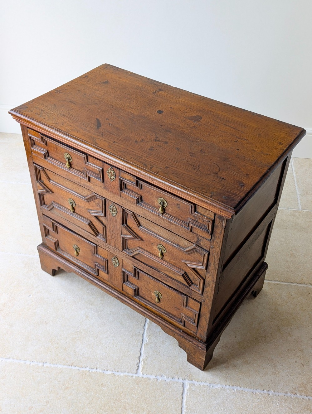 Antique Late 17th Century Oak Chest of Drawers c.1680 View IV