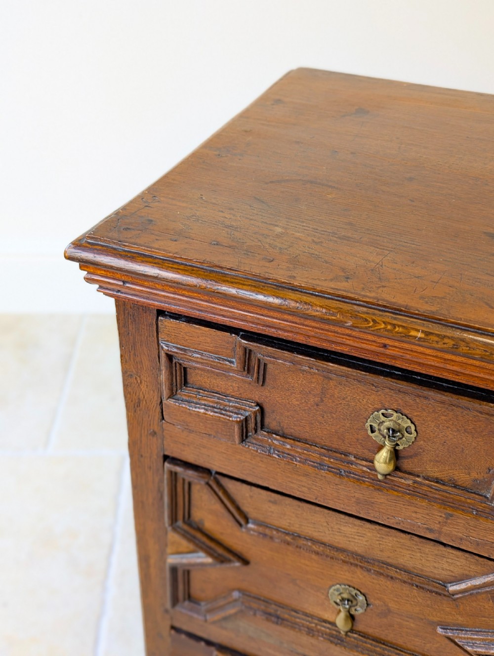 Antique Late 17th Century Oak Chest of Drawers c.1680 View IX