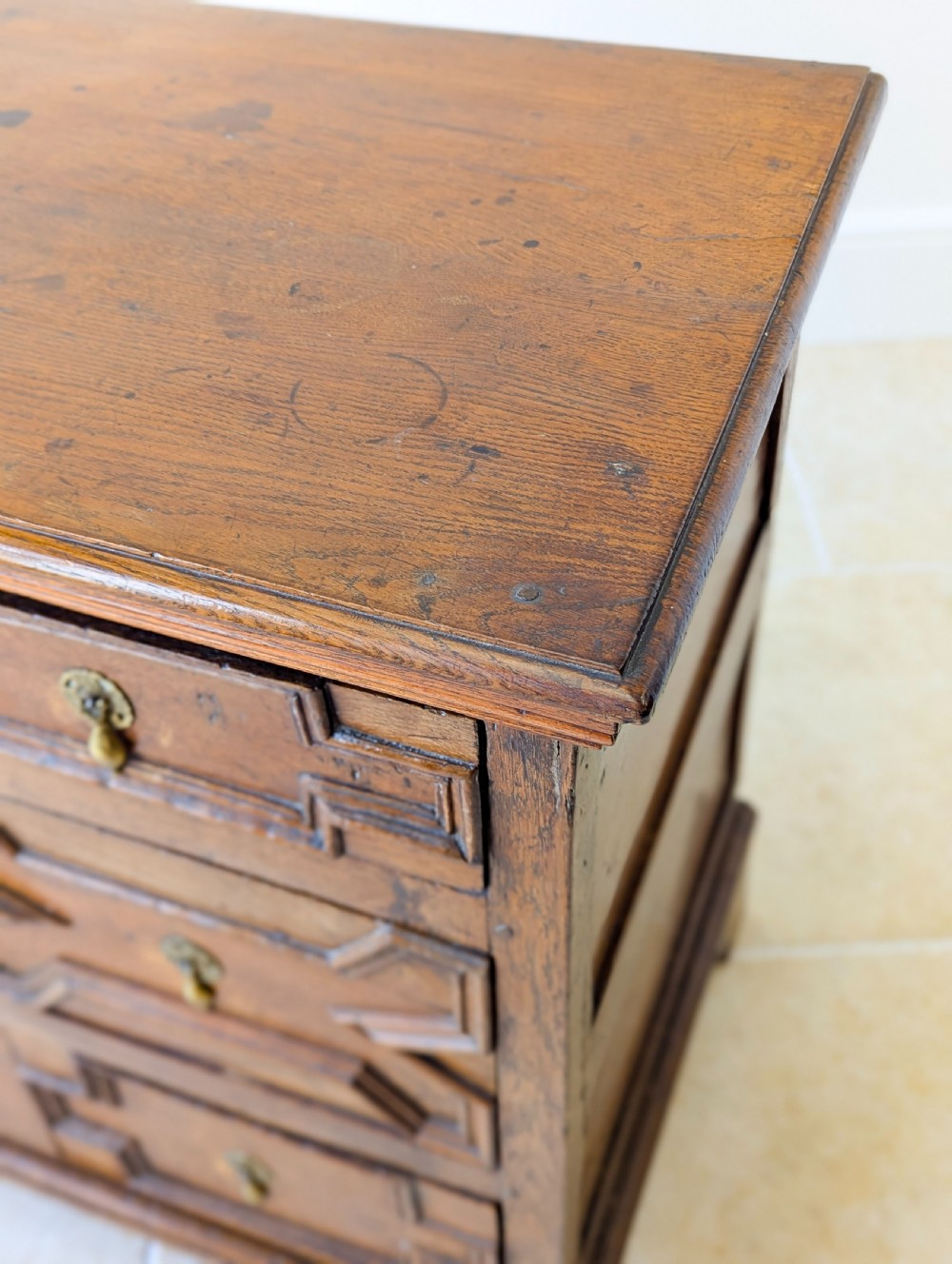 Antique Late 17th Century Oak Chest of Drawers c.1680 View XI