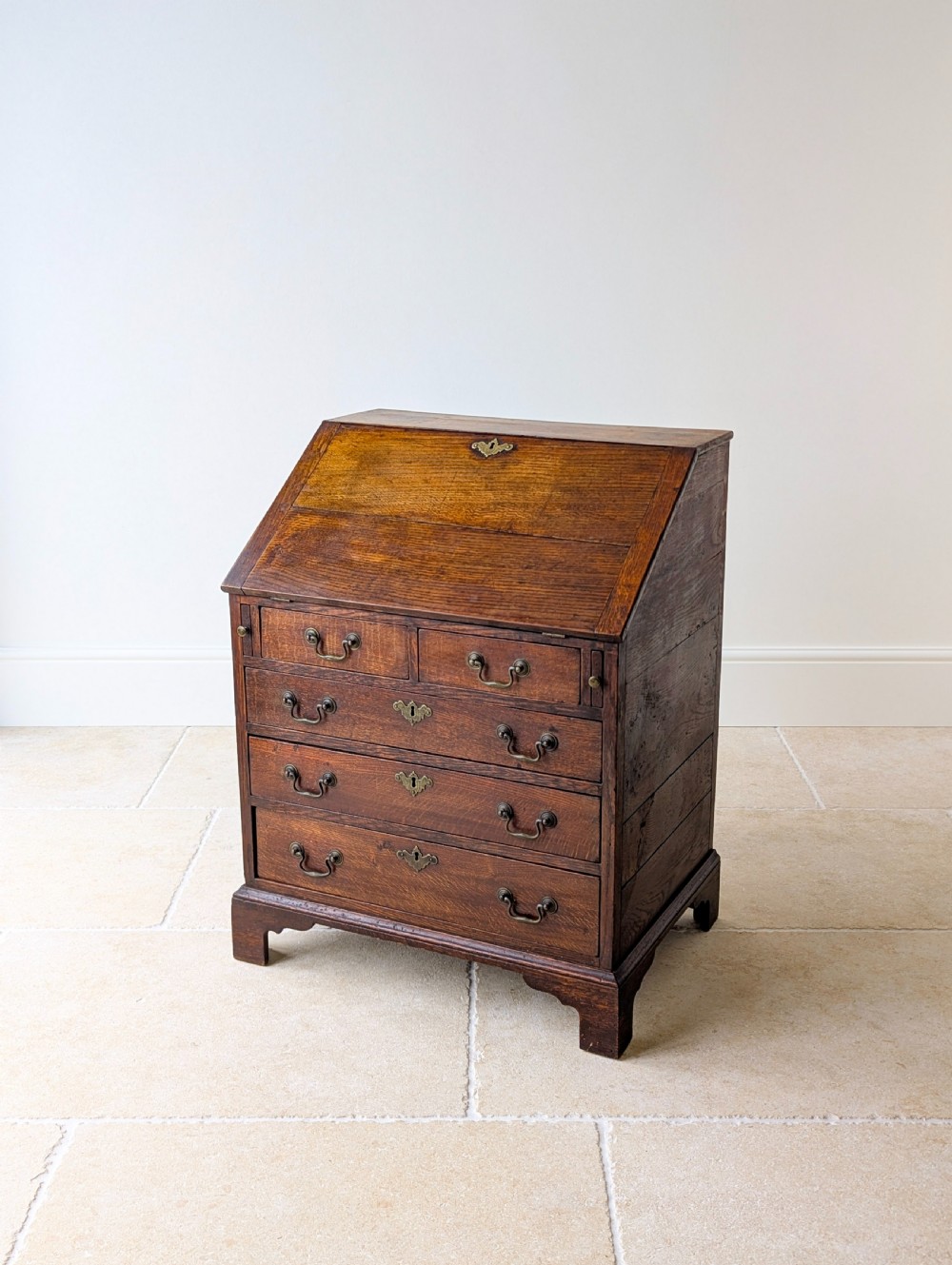 Antique George III Oak Bureau c.1780