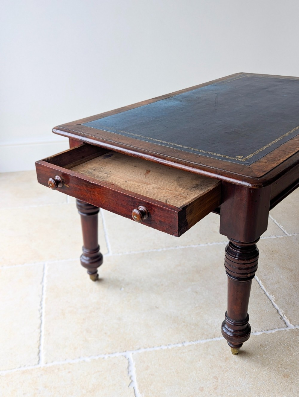 Antique Early Victorian Mahogany Library Table c.1850 View VIII