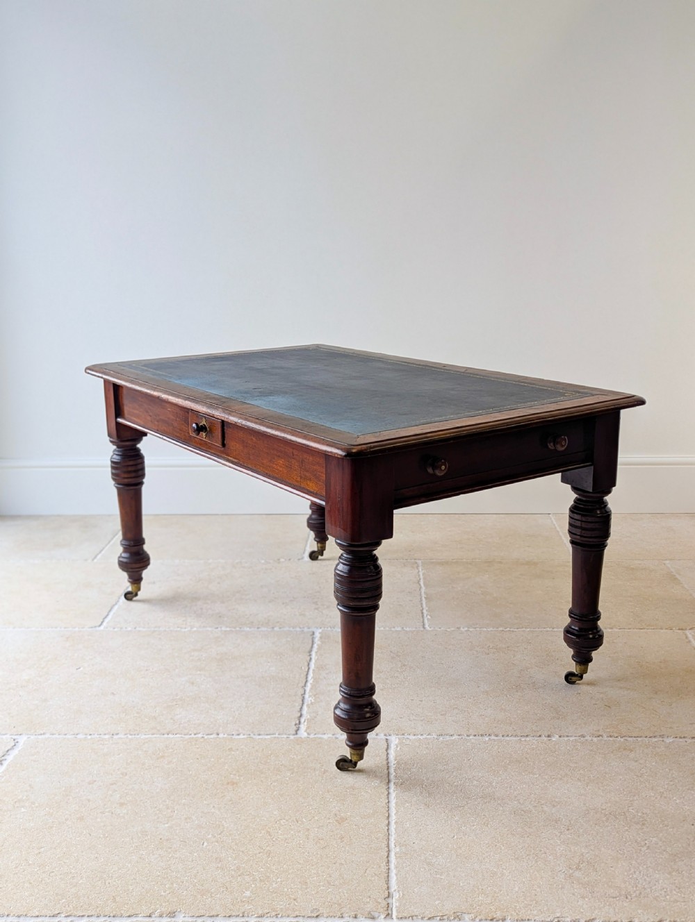 Antique Early Victorian Mahogany Library Table c.1850 View XVII