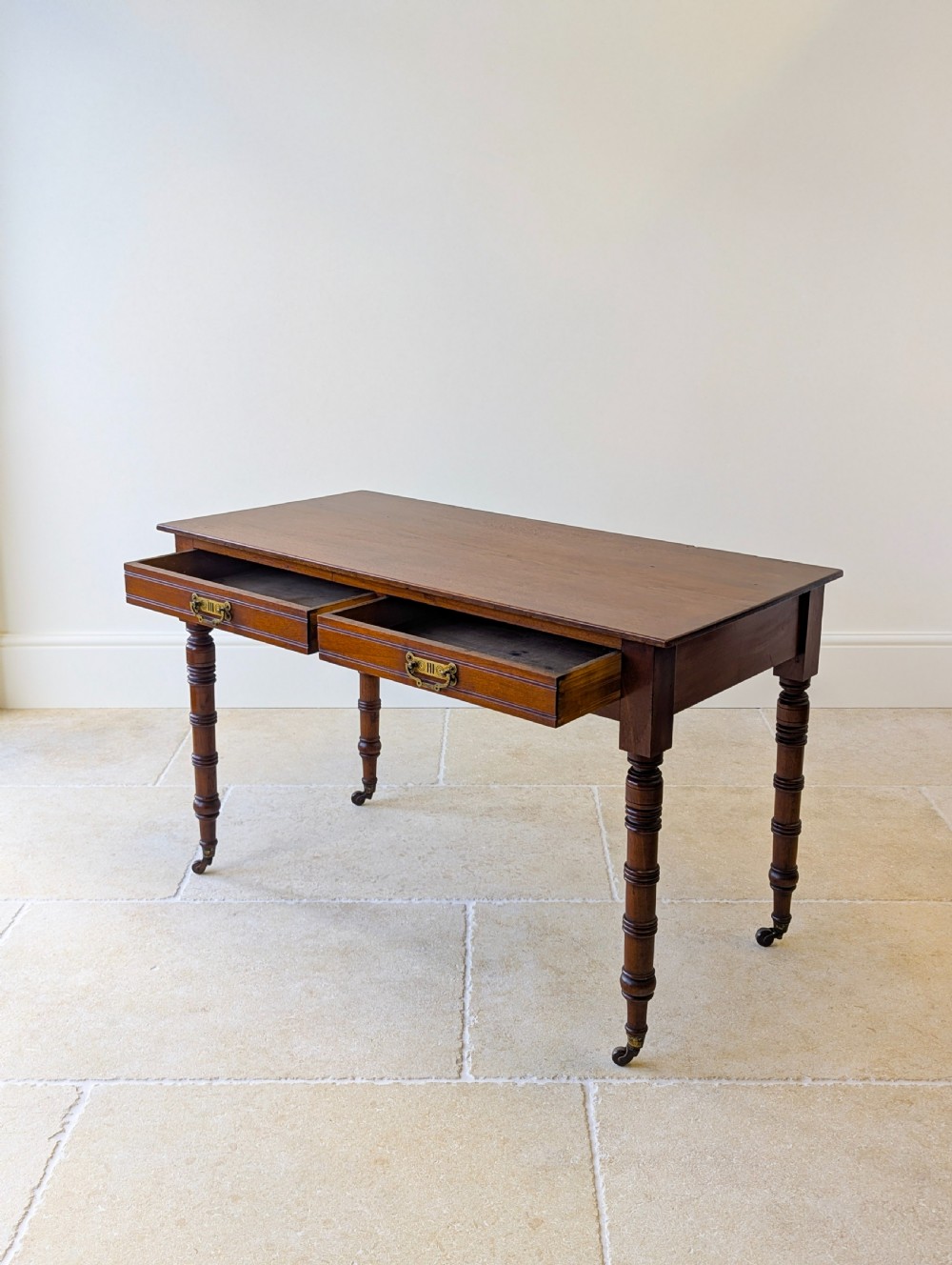 Antique Victorian Mahogany Writing Table c.1880 View II