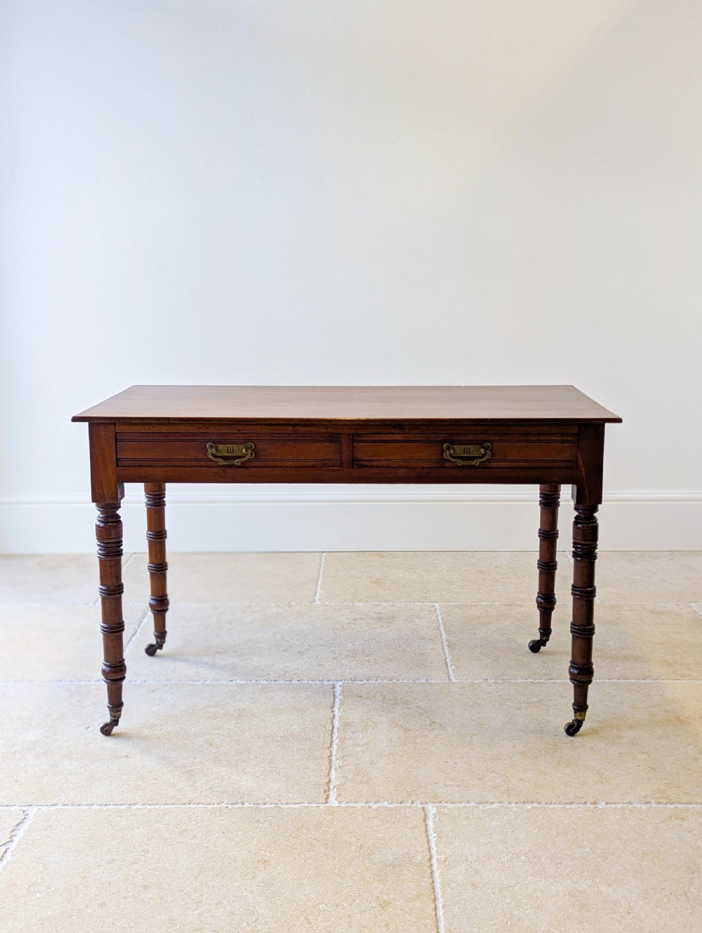 Antique Victorian Mahogany Writing Table c.1880 View III