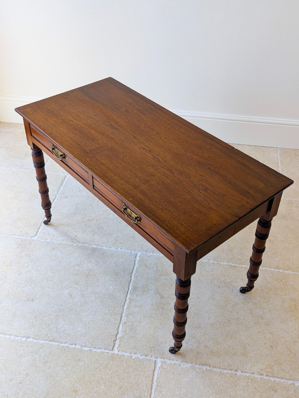 Antique Victorian Mahogany Writing Table c.1880 View V