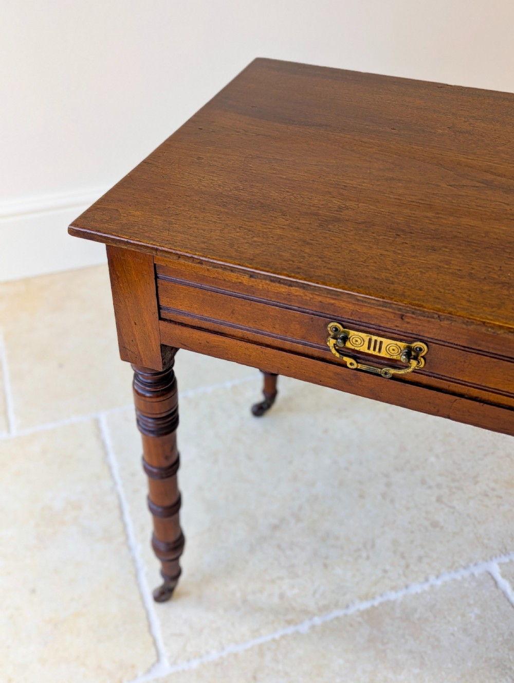 Antique Victorian Mahogany Writing Table c.1880 View VII