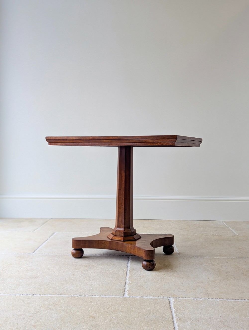 Antique Mid Victorian Mahogany Pedestal Side Table c.1860 View XIII