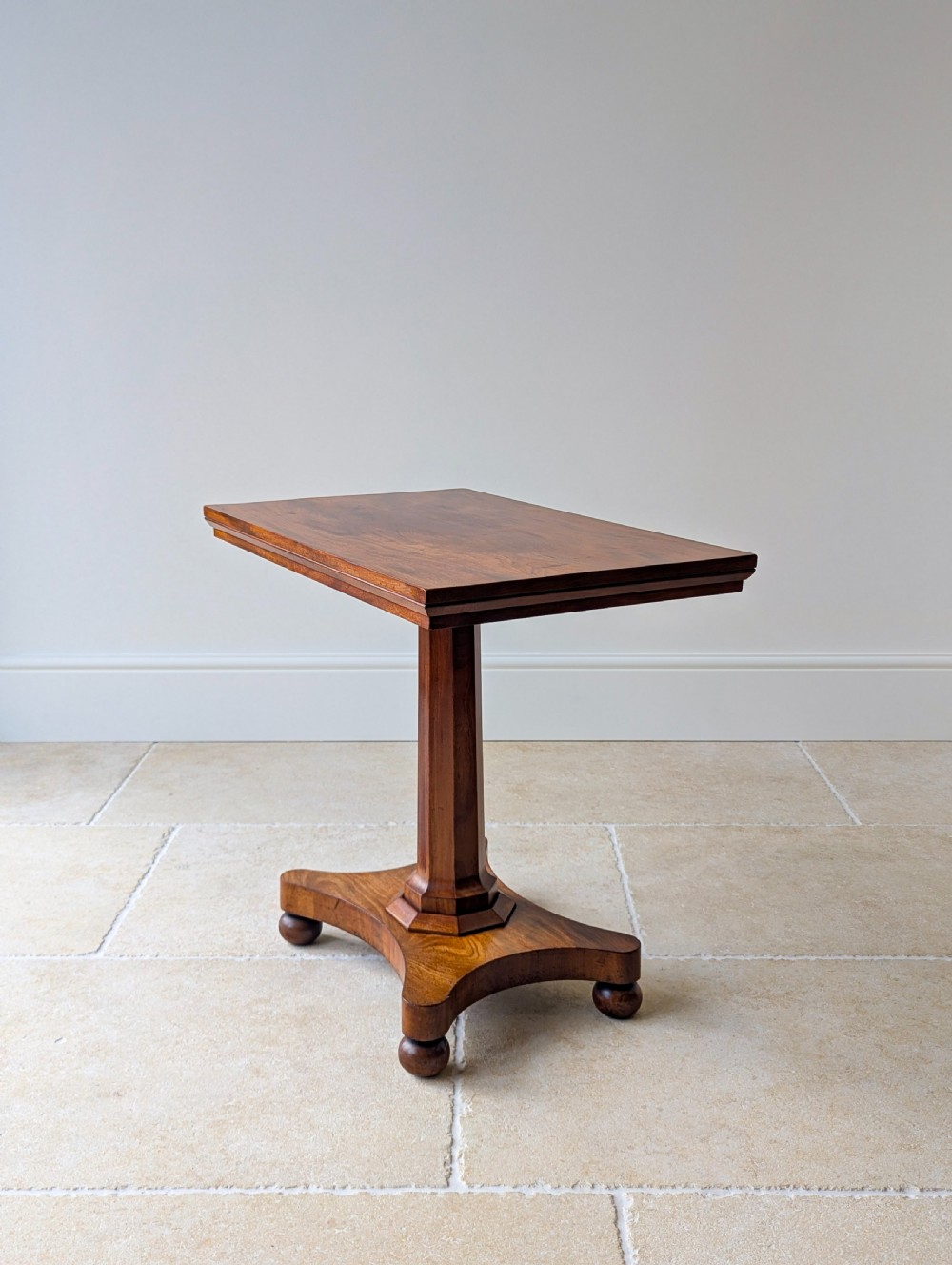 Antique Mid Victorian Mahogany Pedestal Side Table c.1860 View XVI