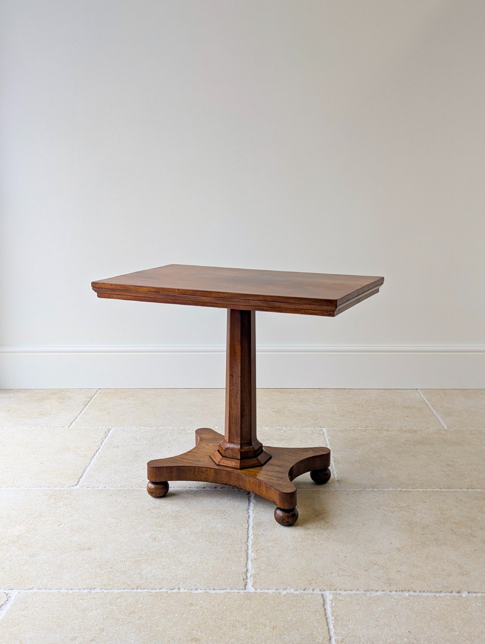 Antique Mid Victorian Mahogany Pedestal Side Table c.1860 View XVII