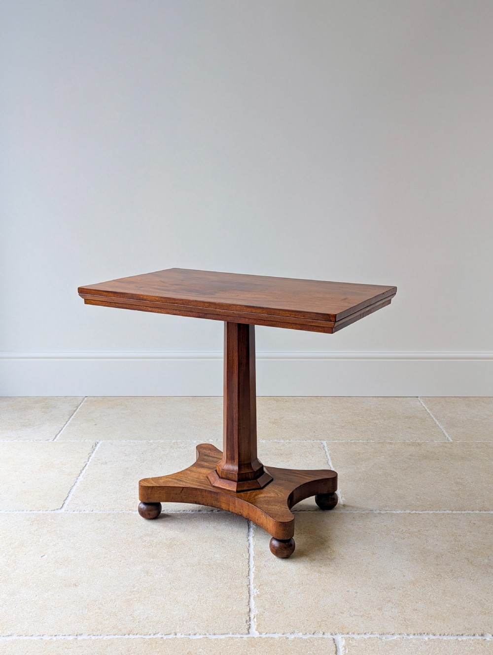 Antique Mid Victorian Mahogany Pedestal Side Table c.1860 View XVIII