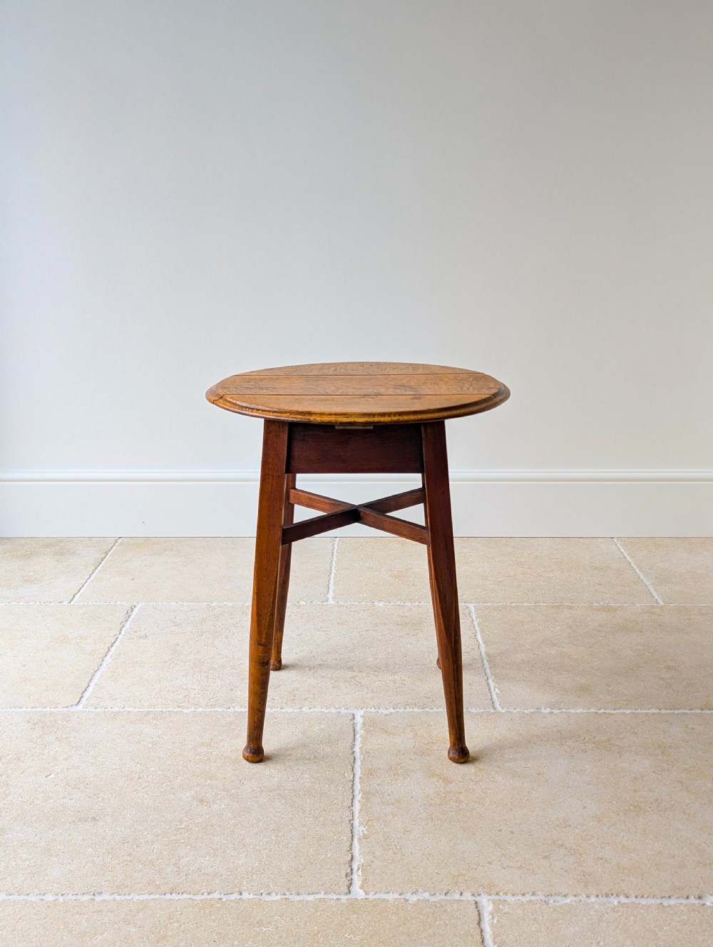 Antique Edwardian Oak Circular Pub Table by Gaskell & Chambers c.1910 View VI