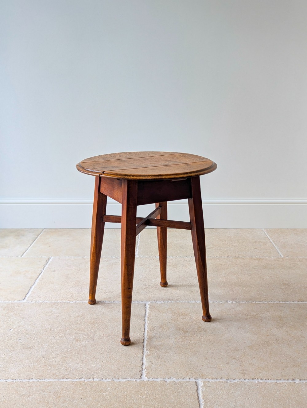 Antique Edwardian Oak Circular Pub Table by Gaskell & Chambers c.1910 View XIV