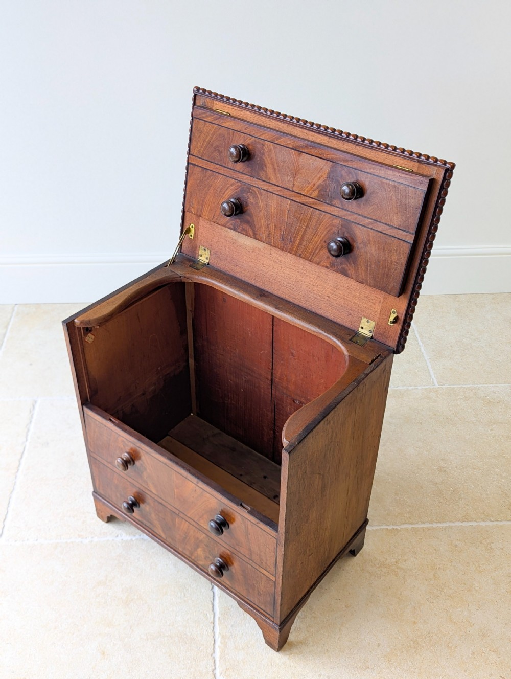 Antique Georgian Mahogany Commode Chest c.1830 View VIII