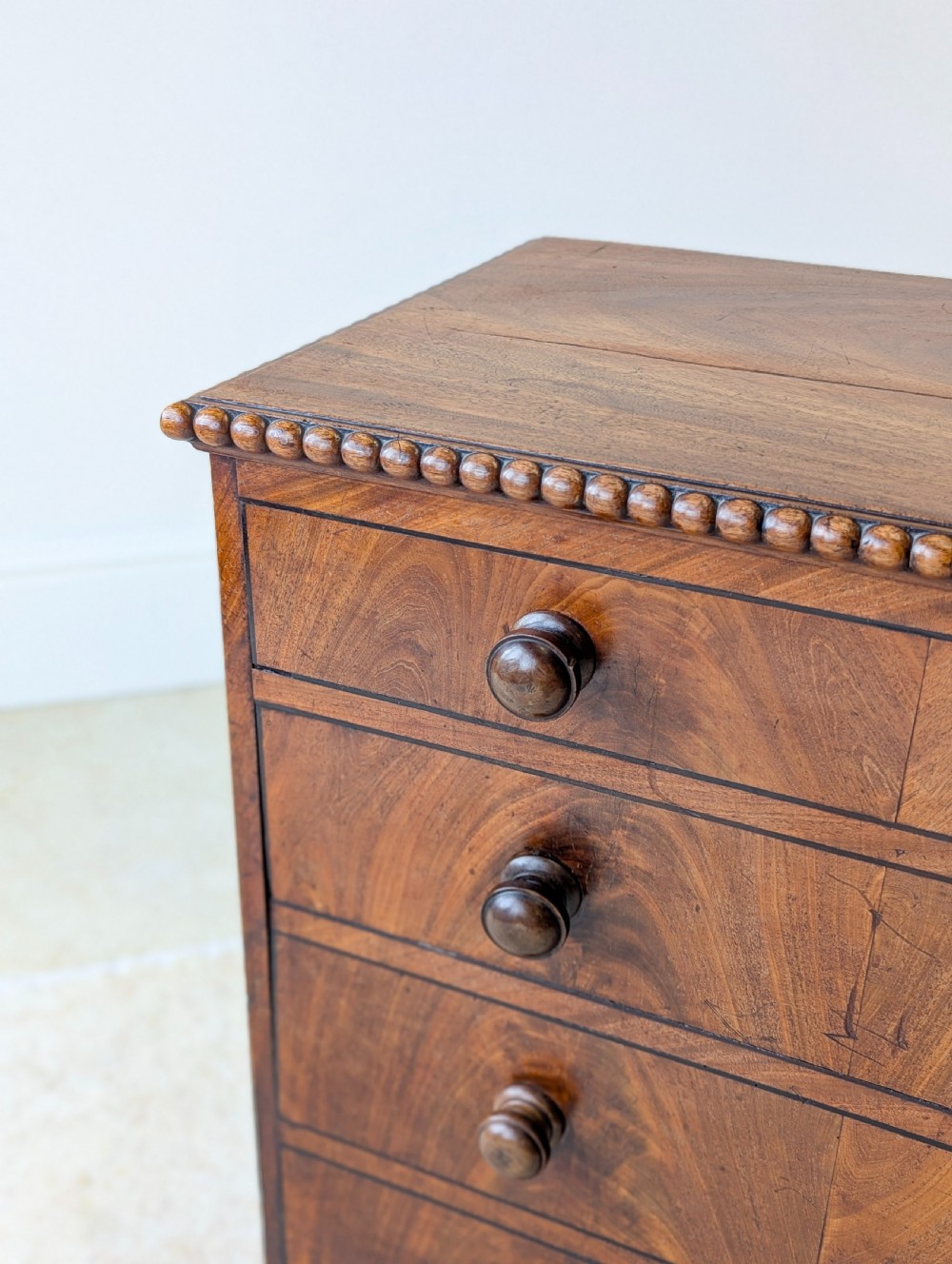 Antique Georgian Mahogany Commode Chest c.1830 View IX