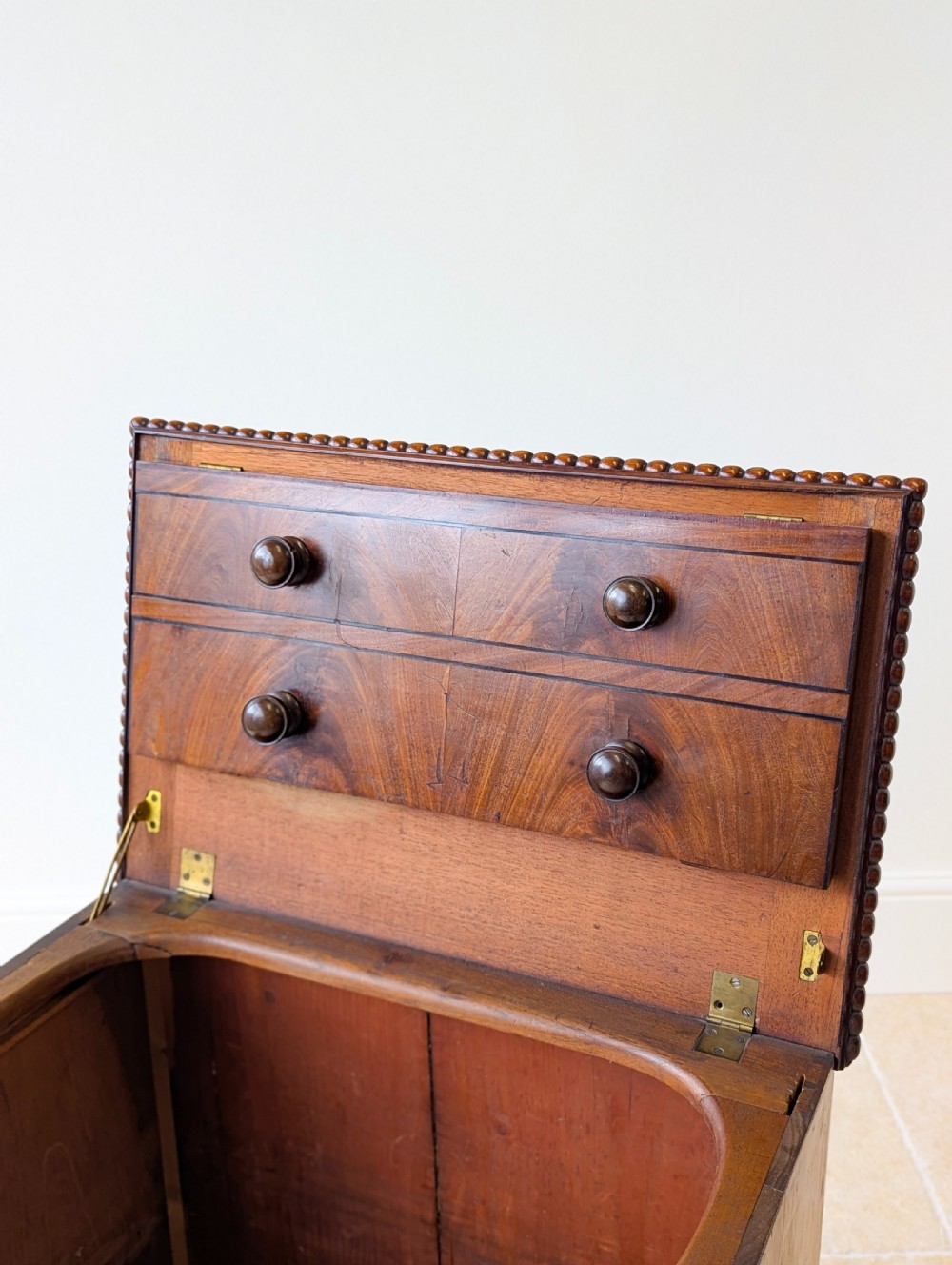 Antique Georgian Mahogany Commode Chest c.1830 View XIII
