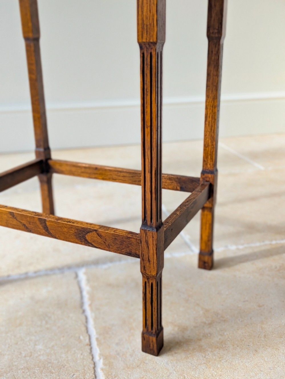 Antique Golden Oak Occasional Table c.1920 View IV