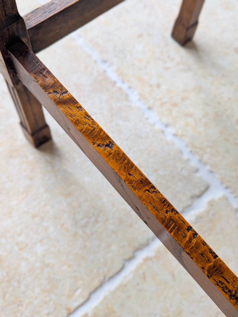 Antique Golden Oak Occasional Table c.1920 View V