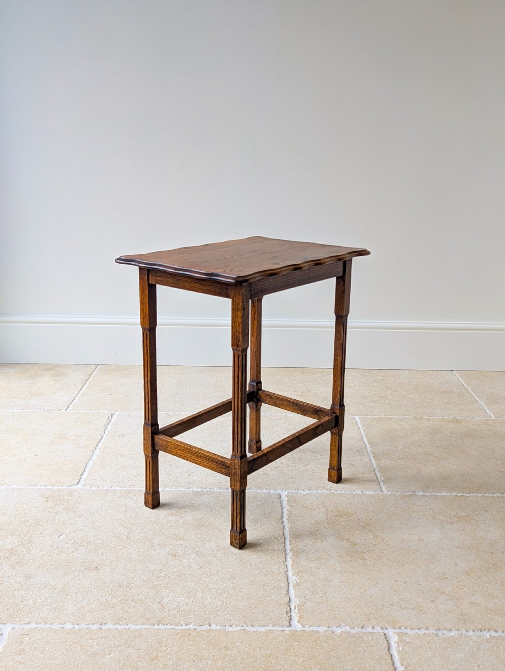 Antique Golden Oak Occasional Table c.1920 View IX