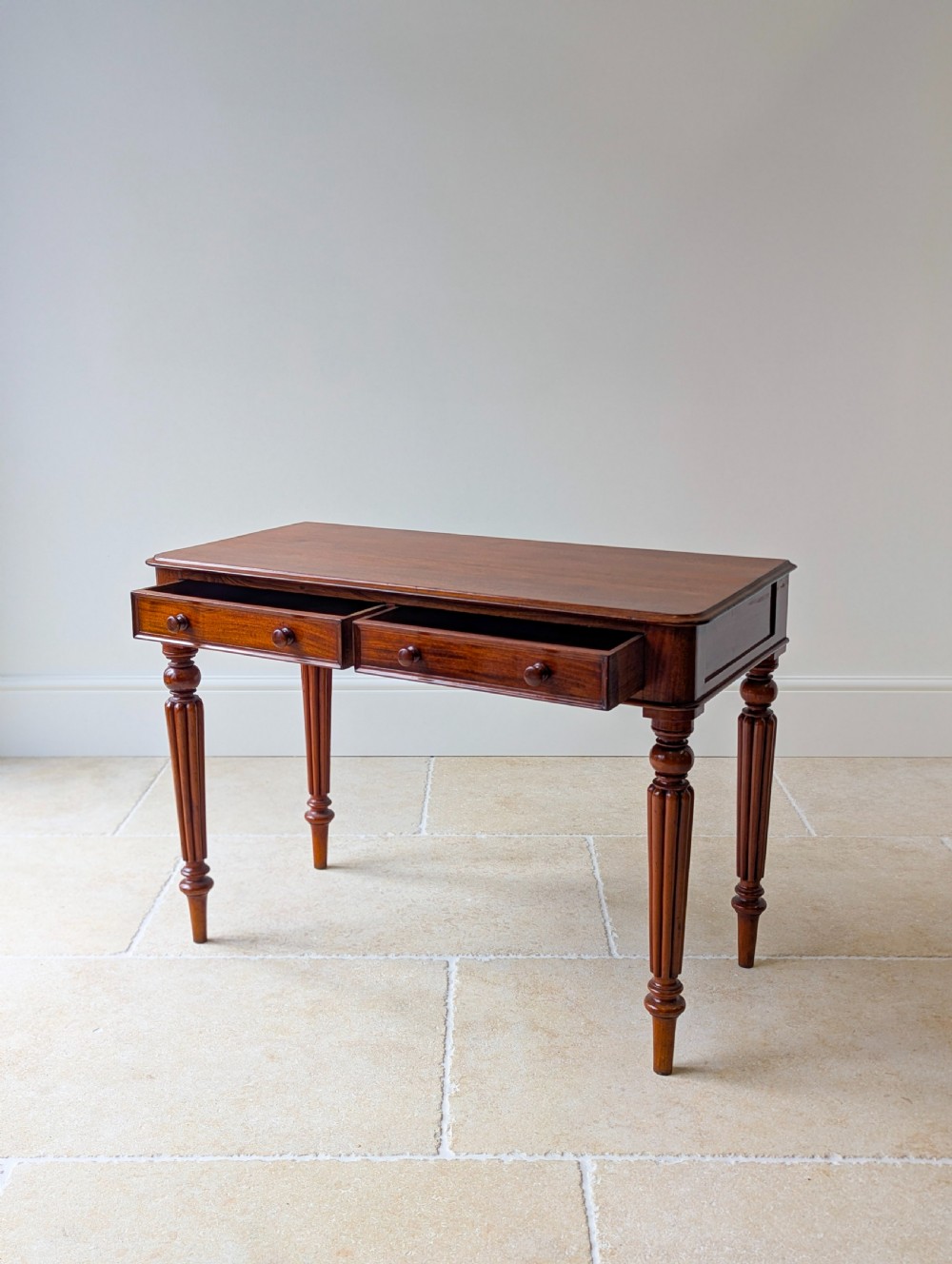 Antique Victorian Mahogany Writing Table c.1870 View VI