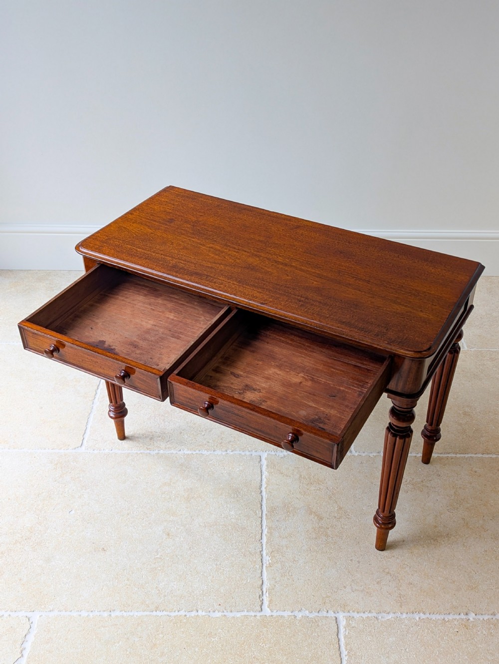 Antique Victorian Mahogany Writing Table c.1870 View XI