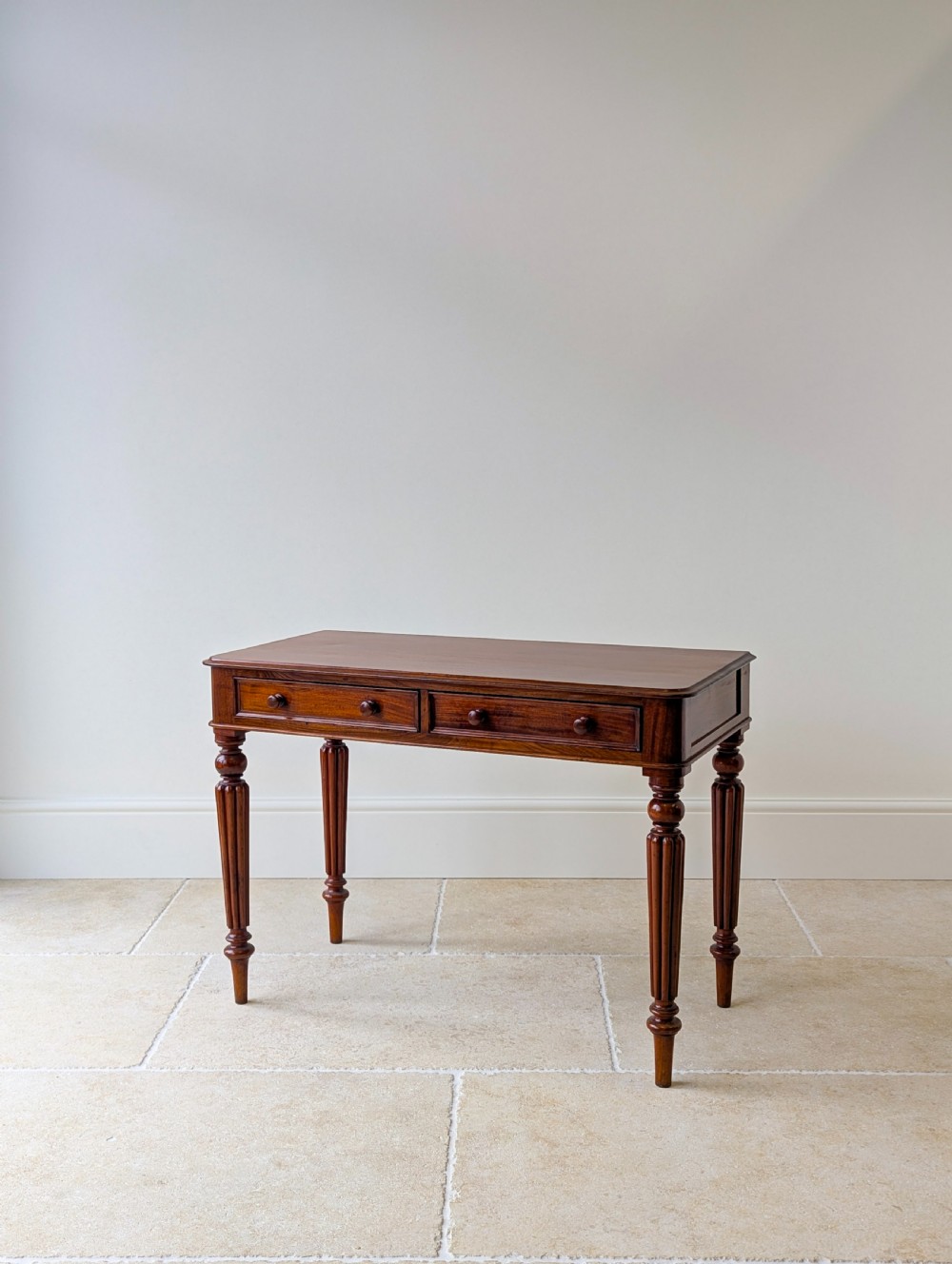 Antique Victorian Mahogany Writing Table c.1870 View XV