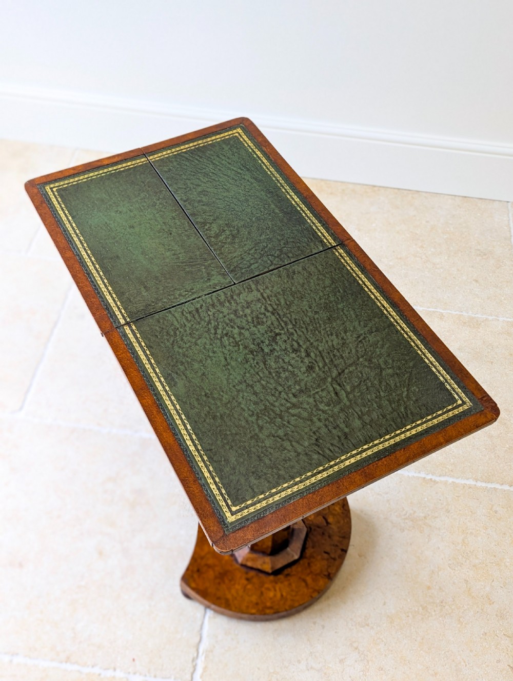 Antique George IV Burr Elm Adjustable Library Reading Table c.1830 View IV