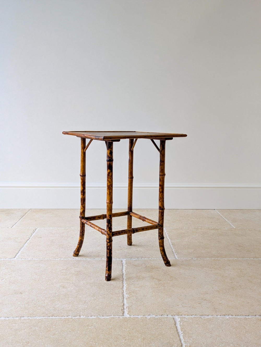Antique Victorian Aesthetic Movement Inlaid Bamboo Occasional Table c.1880
 View III