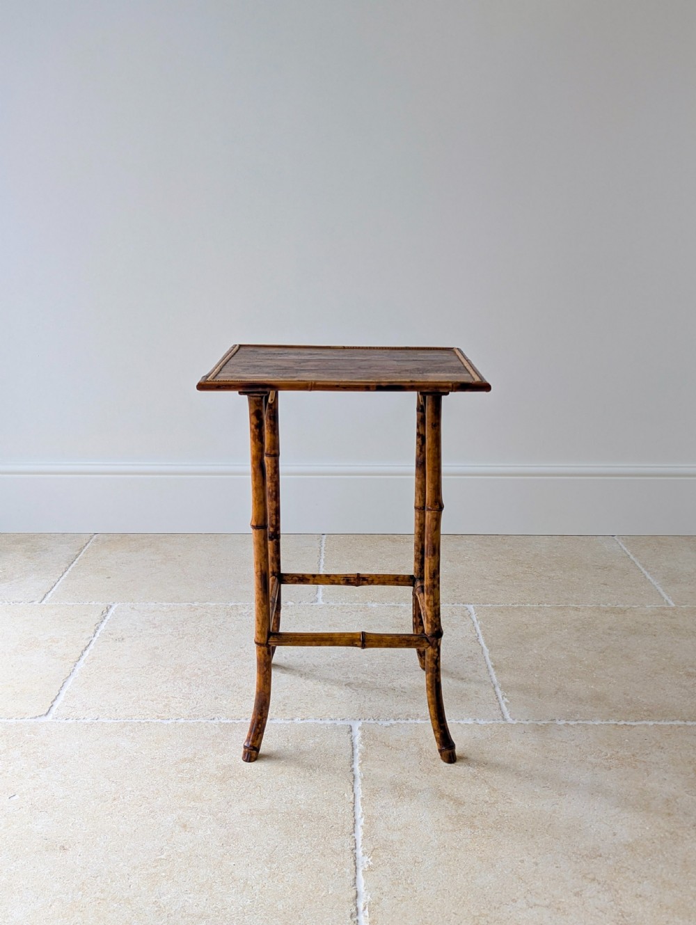 Antique Victorian Aesthetic Movement Inlaid Bamboo Occasional Table c.1880
 View VI