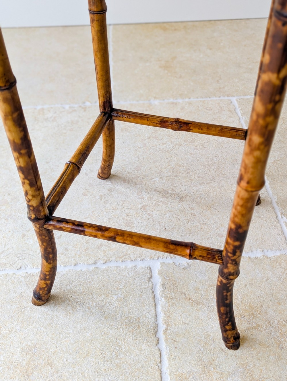 Antique Victorian Aesthetic Movement Inlaid Bamboo Occasional Table c.1880
 View VII