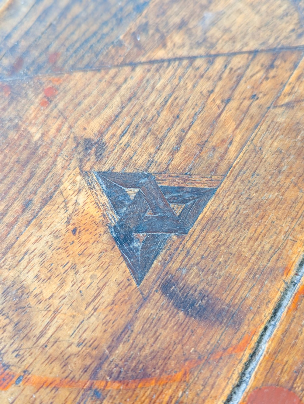 Antique Victorian Aesthetic Movement Inlaid Bamboo Occasional Table c.1880
 View IX