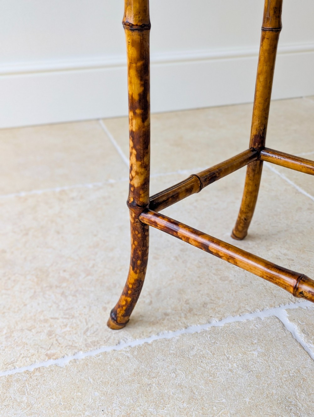 Antique Victorian Aesthetic Movement Inlaid Bamboo Occasional Table c.1880
 View XI