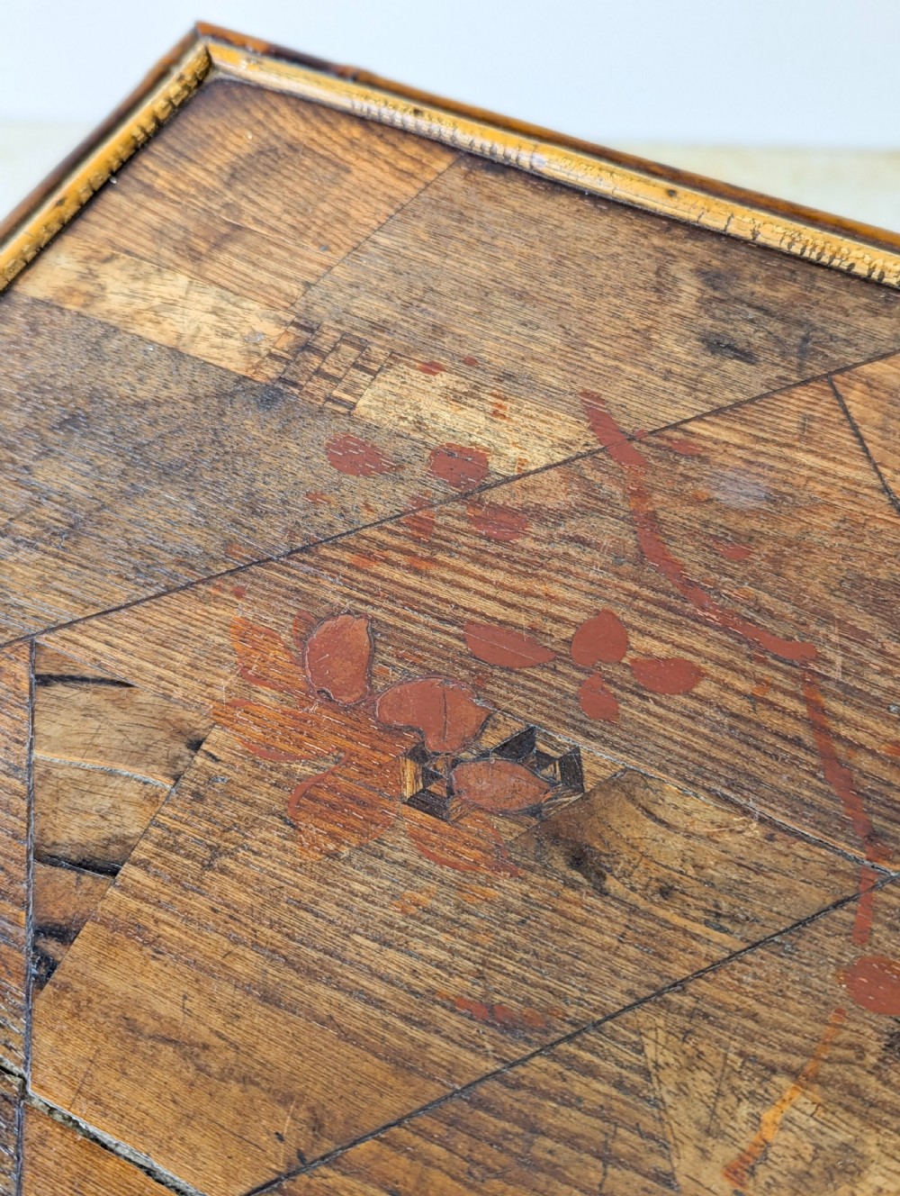 Antique Victorian Aesthetic Movement Inlaid Bamboo Occasional Table c.1880
 View XIV