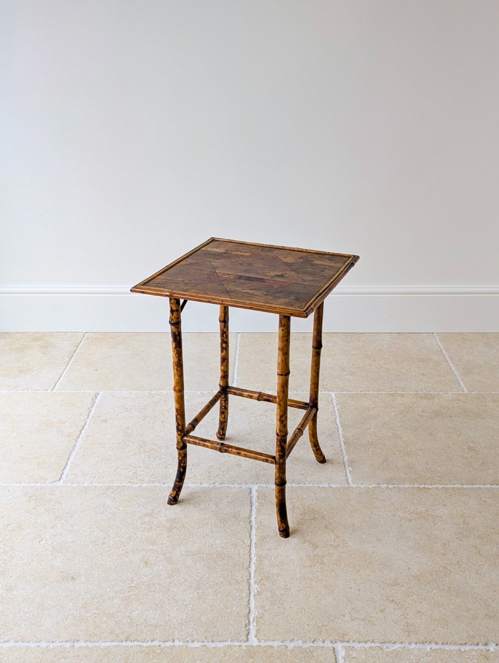 Antique Victorian Aesthetic Movement Inlaid Bamboo Occasional Table c.1880
 View XVI