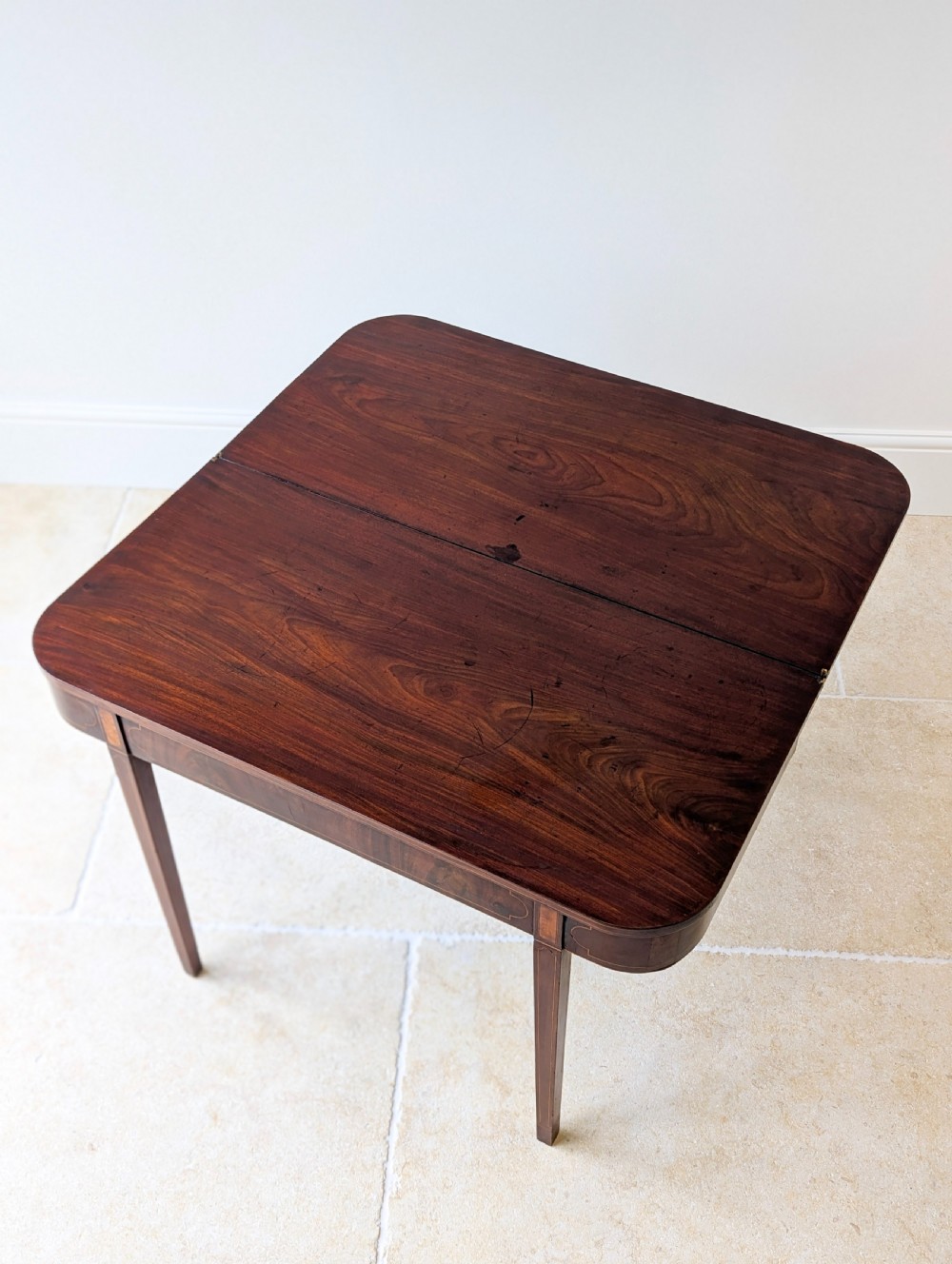 Antique George III Mahogany Tea Table c.1790 View II