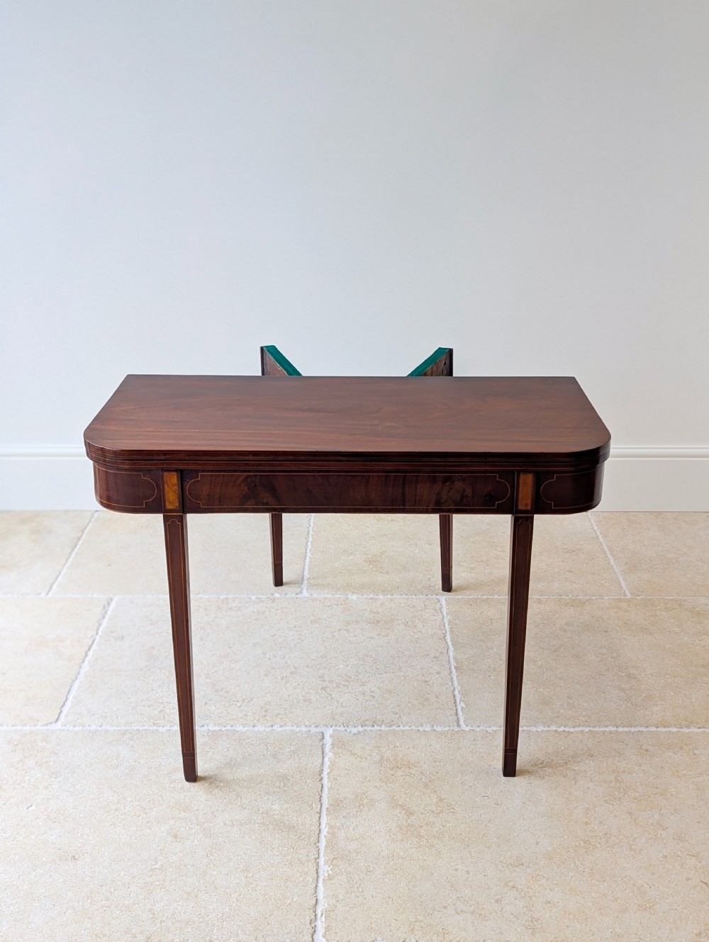 Antique George III Mahogany Tea Table c.1790 View IV