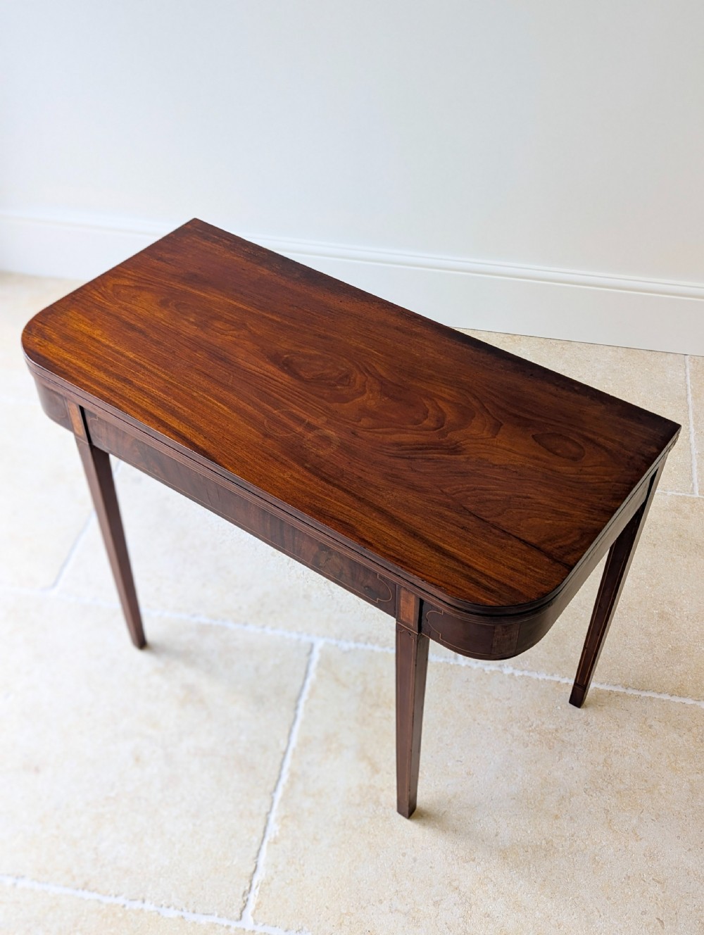 Antique George III Mahogany Tea Table c.1790 View VI