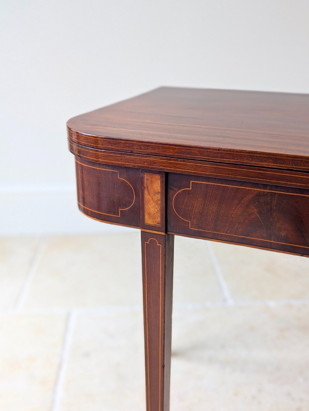 Antique George III Mahogany Tea Table c.1790 View XI