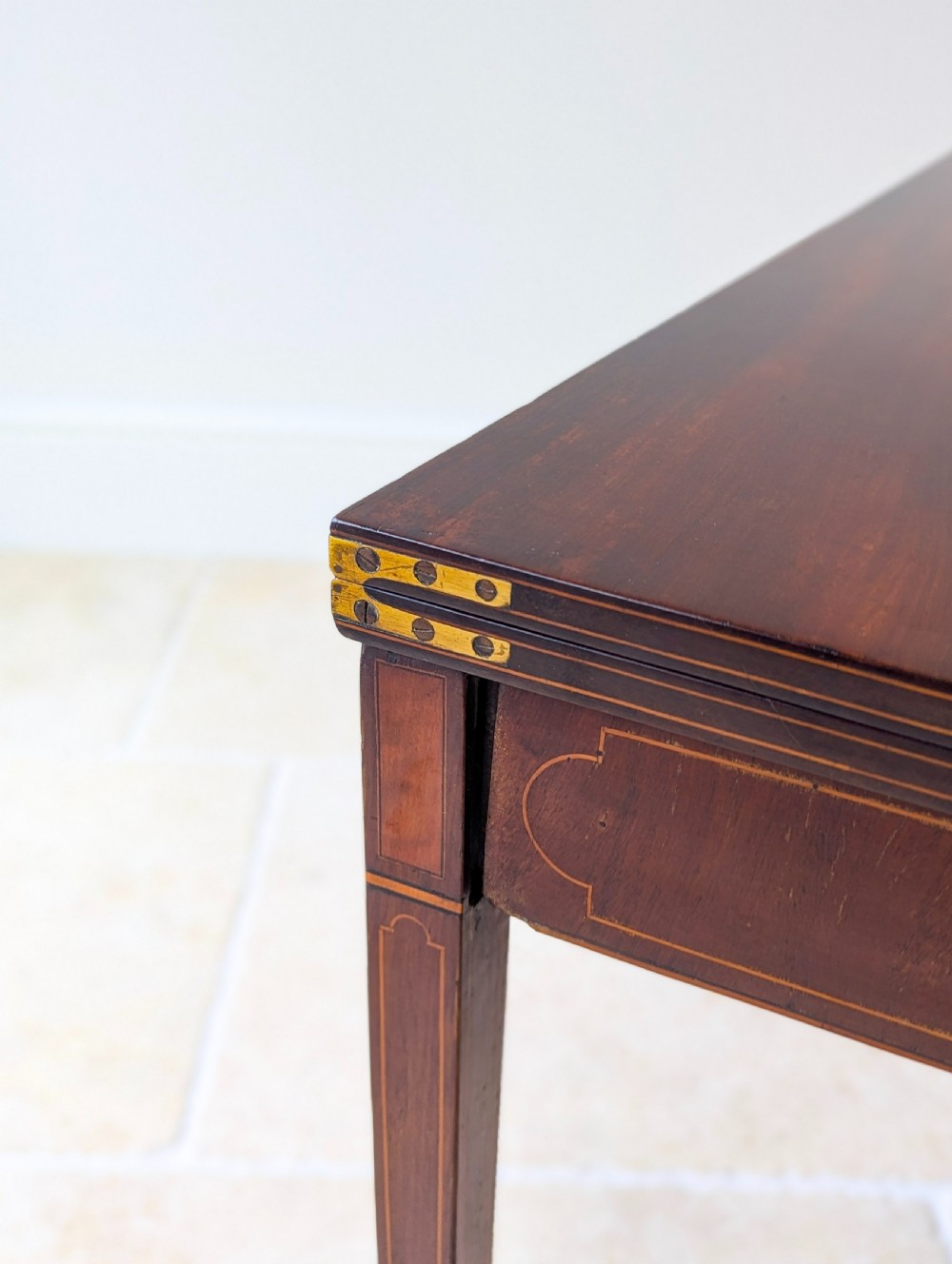 Antique George III Mahogany Tea Table c.1790 View XII