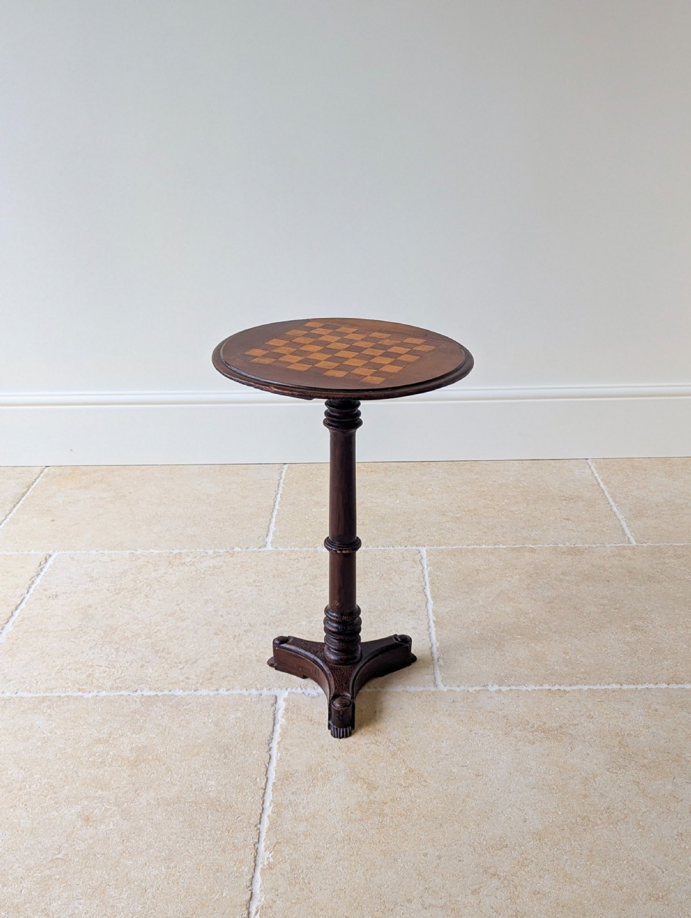 Antique Victorian Mahogany Games Table with Inlaid Chess Board c.1890 View VII