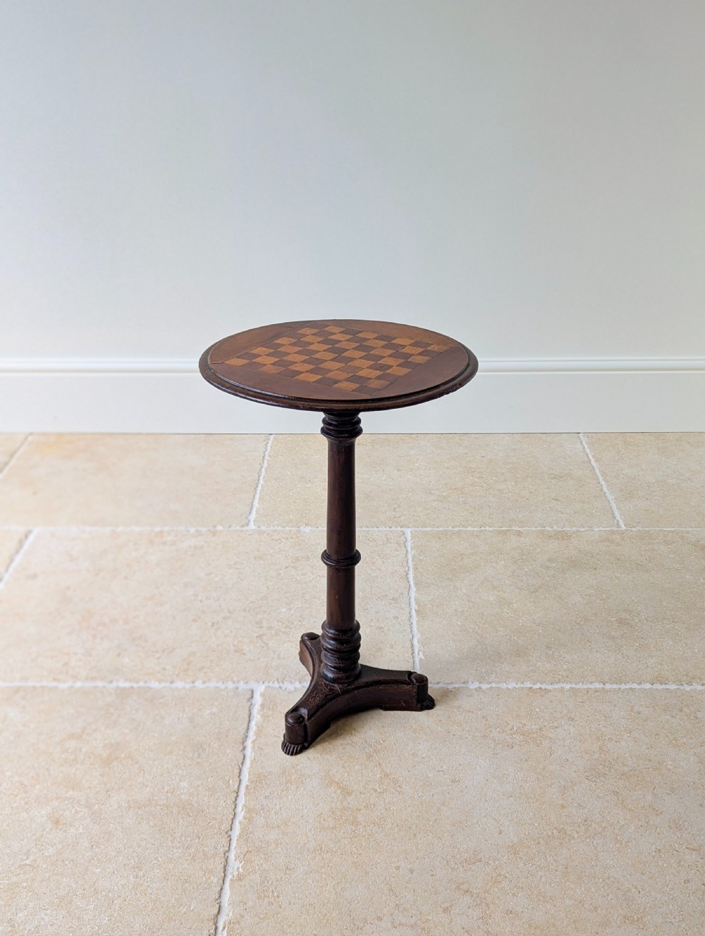 Antique Victorian Mahogany Games Table with Inlaid Chess Board c.1890 View IX