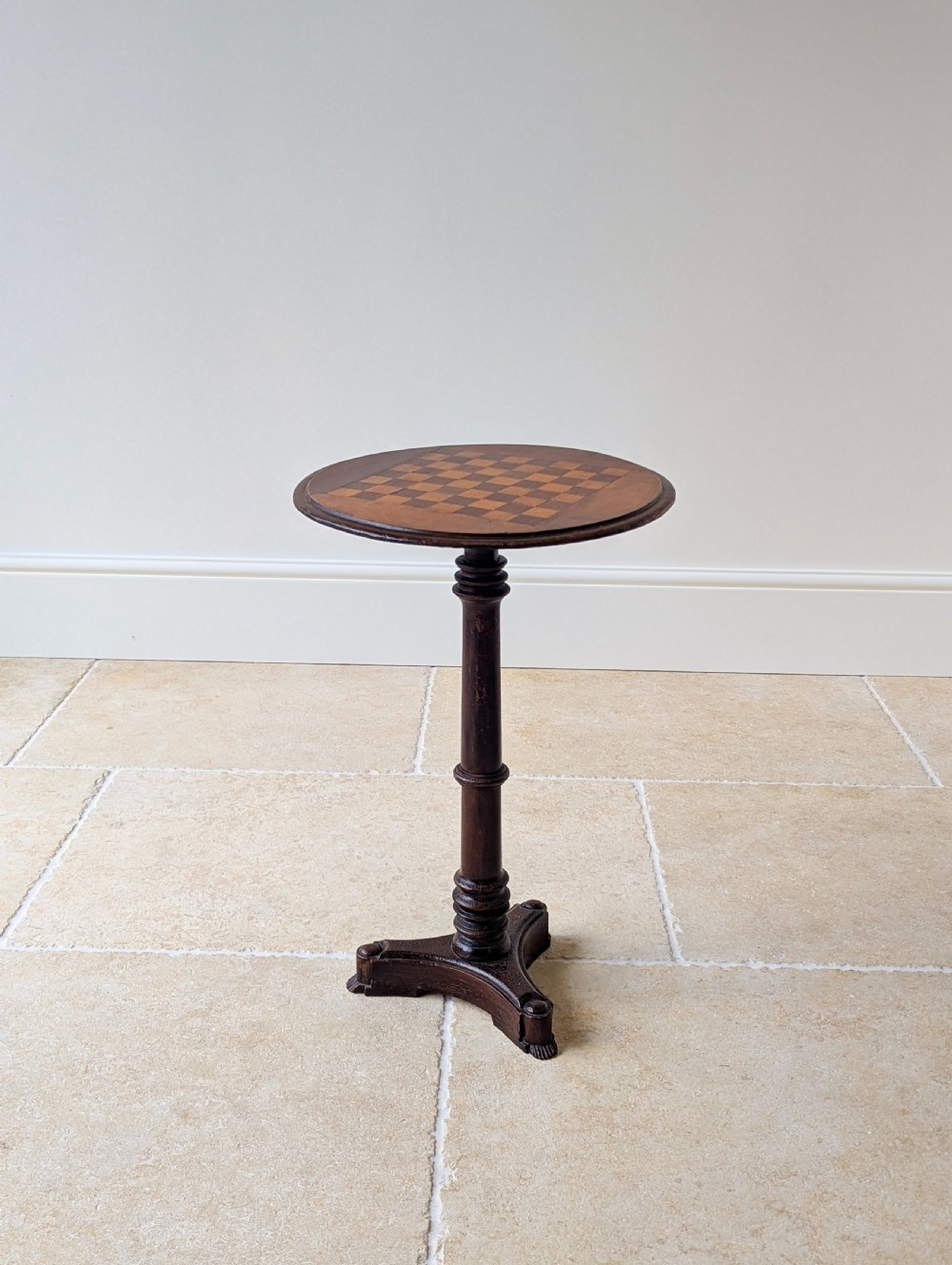 Antique Victorian Mahogany Games Table with Inlaid Chess Board c.1890 View XI