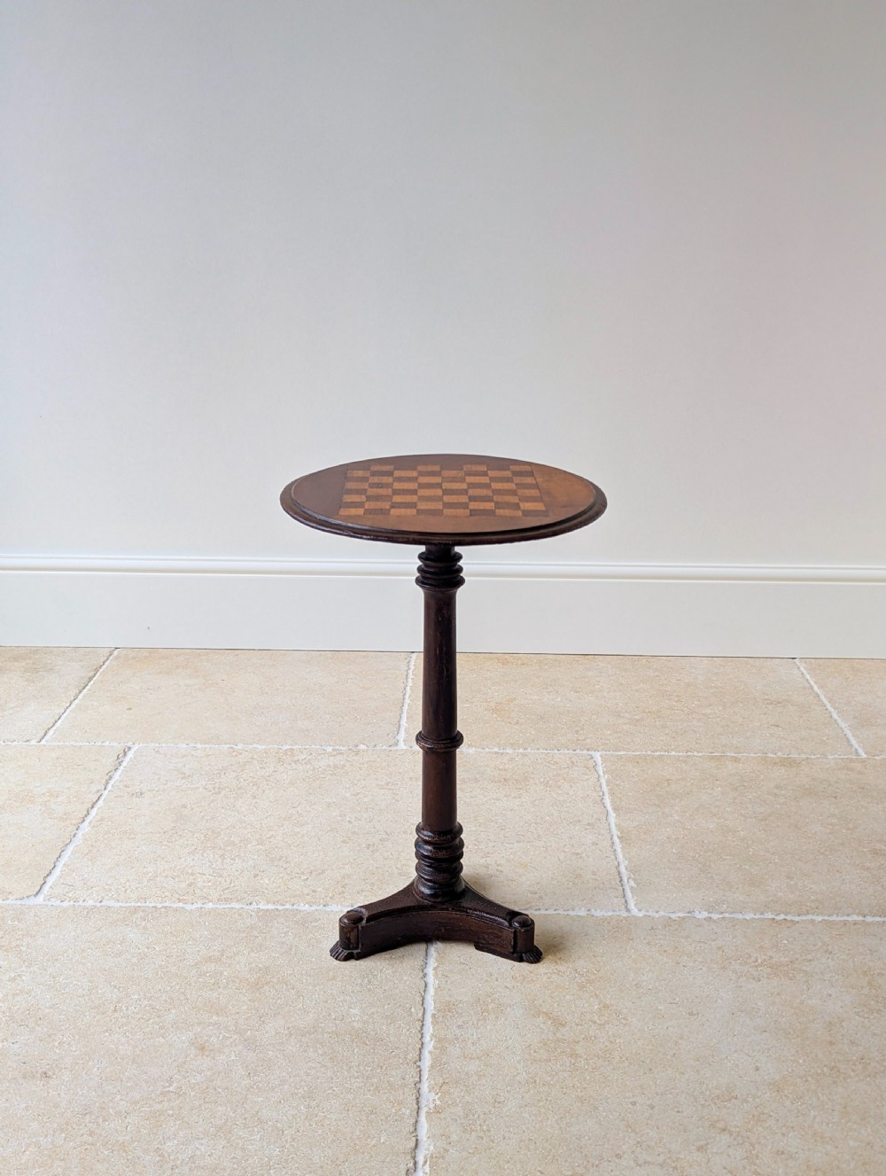 Antique Victorian Mahogany Games Table with Inlaid Chess Board c.1890 View XIV
