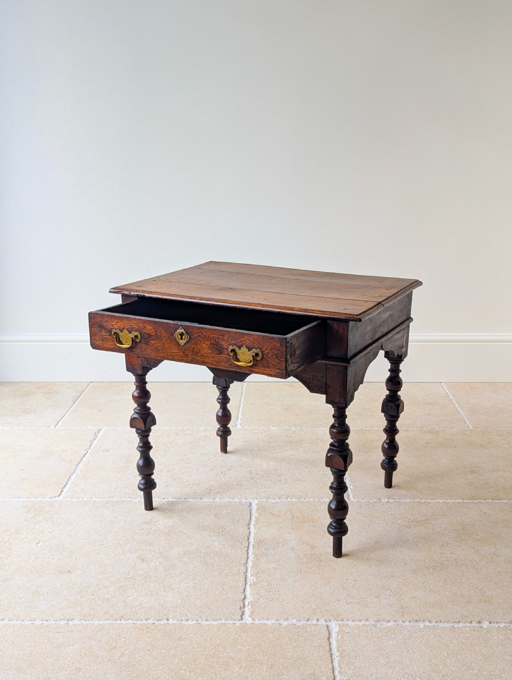 Antique Early 18th Century Oak Lowboy c.1710 View V