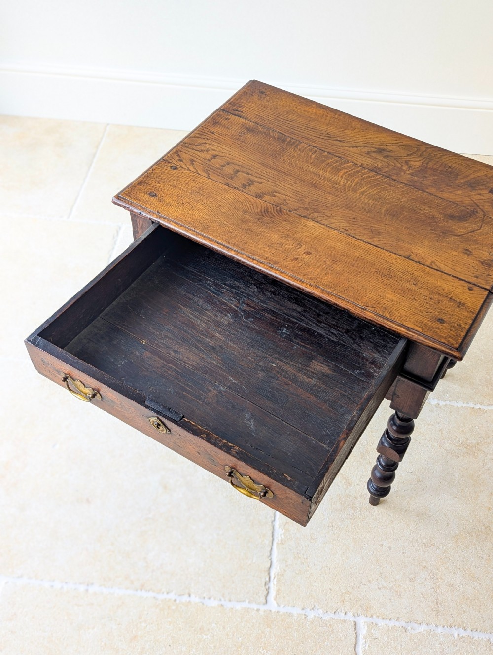 Antique Early 18th Century Oak Lowboy c.1710 View VII