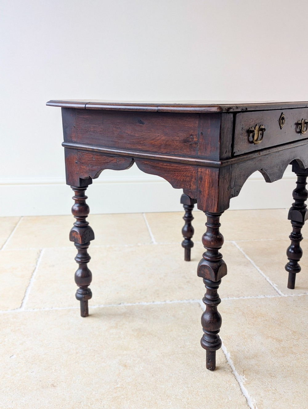 Antique Early 18th Century Oak Lowboy c.1710 View IX