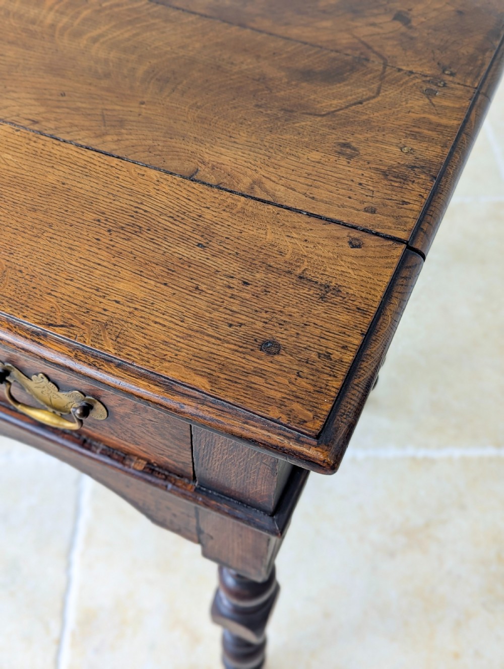 Antique Early 18th Century Oak Lowboy c.1710 View XI