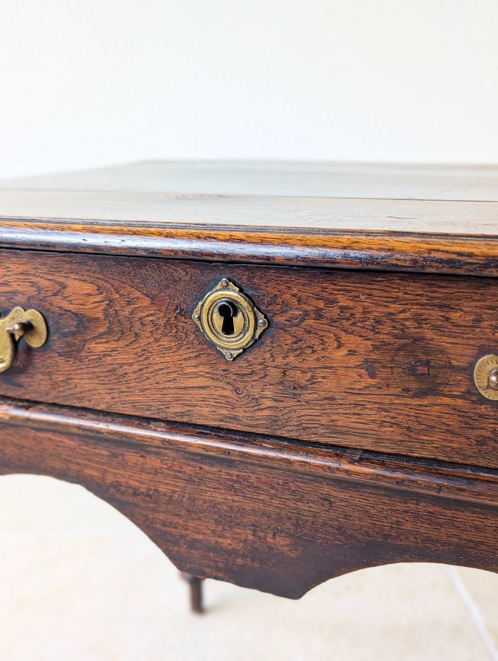 Antique Early 18th Century Oak Lowboy c.1710 View XV