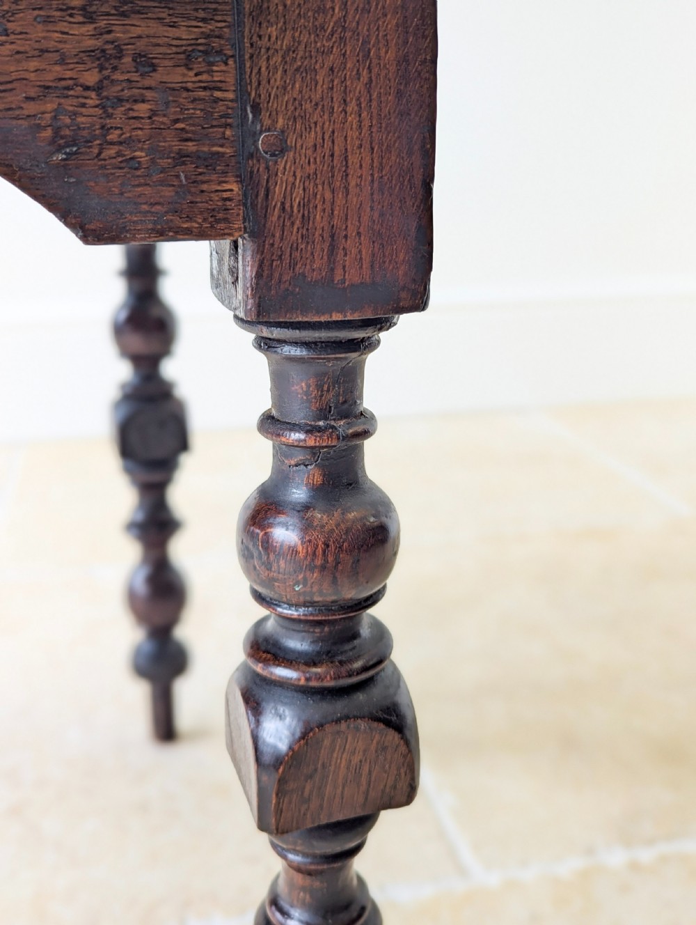 Antique Early 18th Century Oak Lowboy c.1710 View XVI