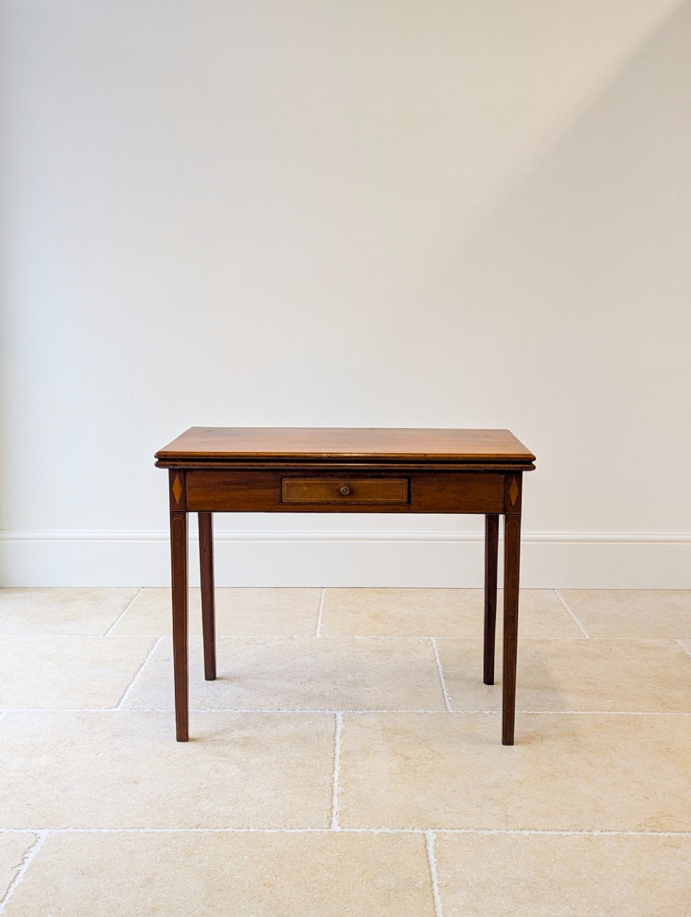 Antique Late Georgian Mahogany Tea Table c.1800 View II