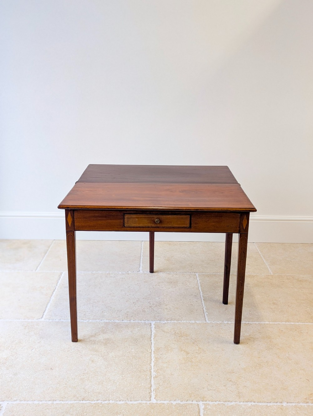 Antique Late Georgian Mahogany Tea Table c.1800 View III